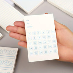 100 Sheets 1pc Notebook Sticky Notes 5 Plan Monthly Work Grid Goal Check