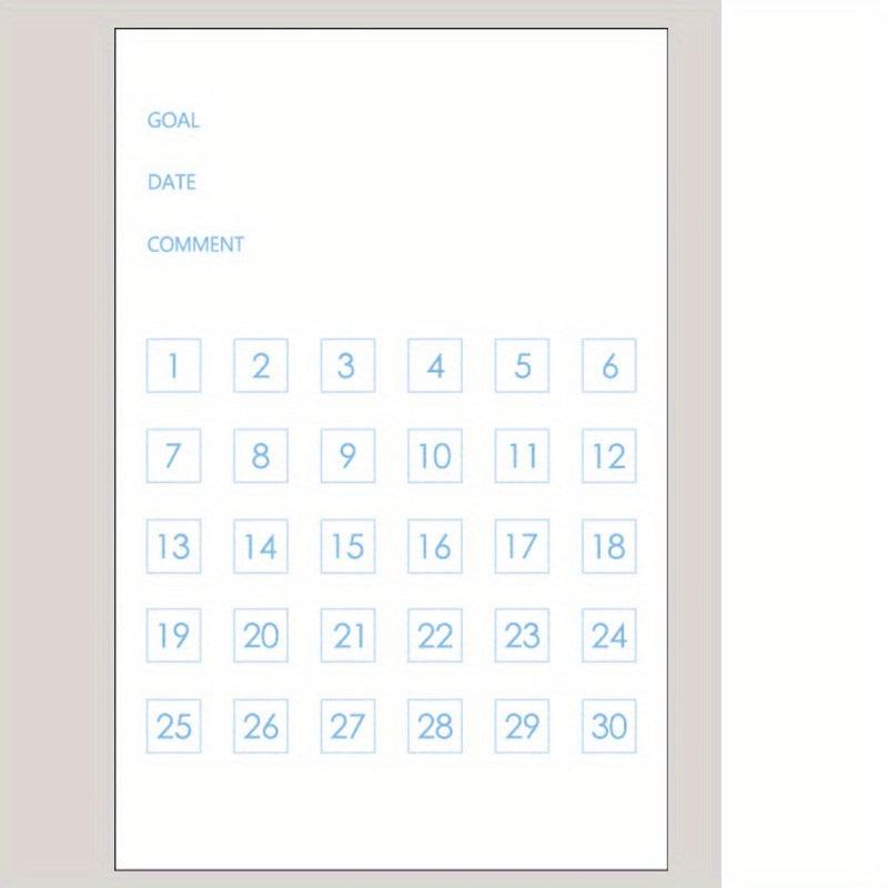 100 Sheets 1pc Notebook Sticky Notes 5 Plan Monthly Work Grid Goal Check