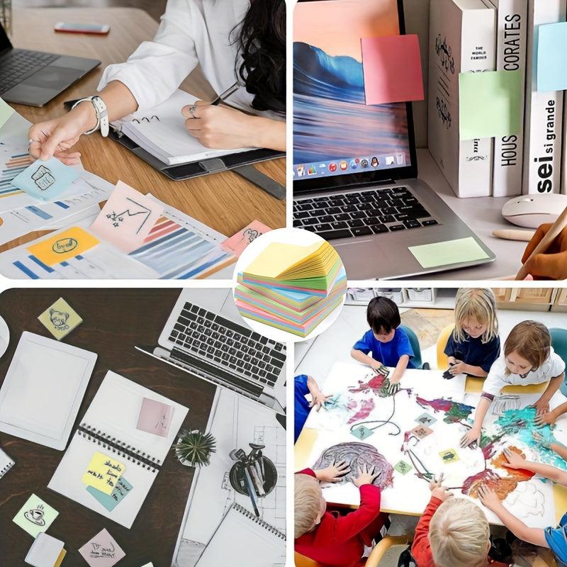 500 Sheets Sticky Notes Pack - School and Office Desk Accessories