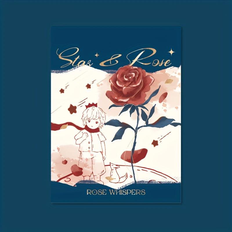 60pcs Rose Star Little Prince Memo Pads Portable Note Book Paper Supplies