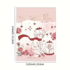 60pcs Rose Star Little Prince Memo Pads Portable Note Book Paper Supplies