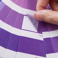 24 Sheets Pink Purple Gradient Index Sticker