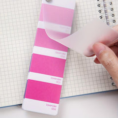 24 Sheets Pink Purple Gradient Index Sticker
