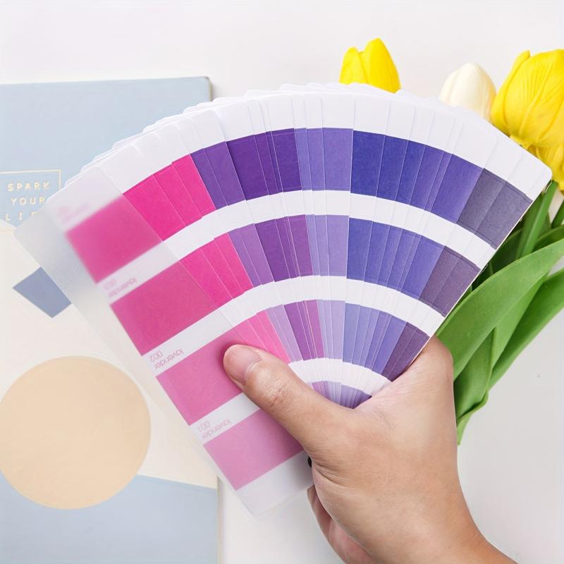 24 Sheets Pink Purple Gradient Index Sticker