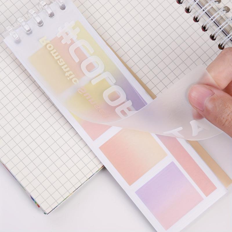 20 Sheets Gradient Orange Label Index Stickers