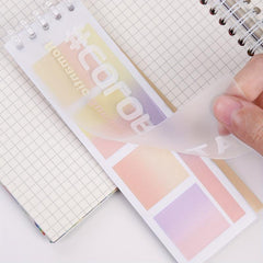 20 Sheets Gradient Orange Label Index Stickers