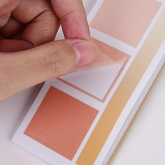 20 Sheets Gradient Orange Label Index Stickers