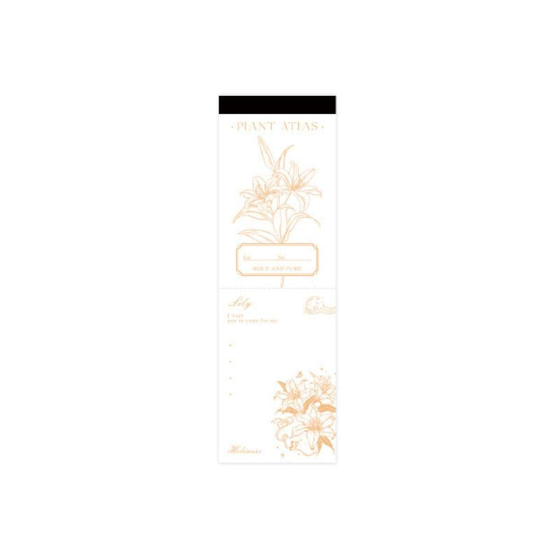 30 Pcs Romantic Flower Time Memo Pad Retro Botanical Notes