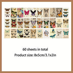 60 Sheets Retro Stationery Set for Journal and Scrapbook