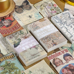 60 Sheets Retro Stationery Set for Journal and Scrapbook