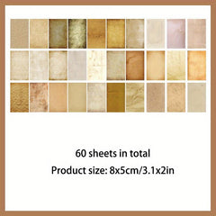60 Sheets Retro Stationery Set for Journal and Scrapbook