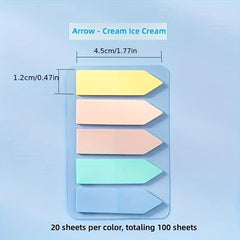 200pcs Self adhesive Index Stickers for Office & School