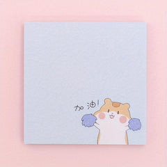 6pcs Cartoon Hamster Memo Pad Sticky Notes Various Styles