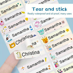 Custom Name Sticker Waterproof Personalized Office School Supplies Tag