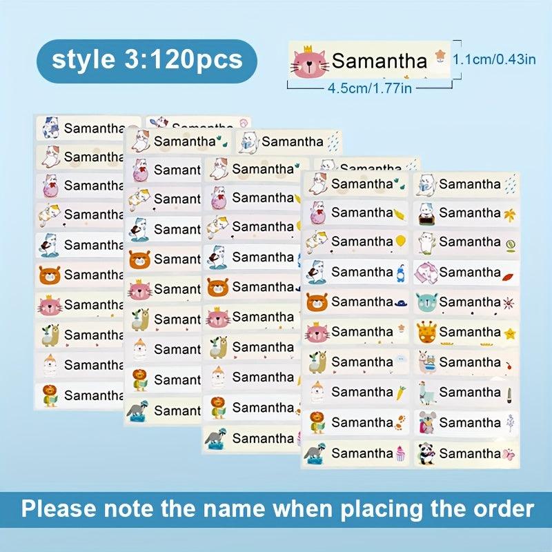 Custom Name Sticker Waterproof Personalized Office School Supplies Tag