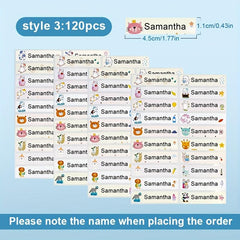 Custom Name Sticker Waterproof Personalized Office School Supplies Tag