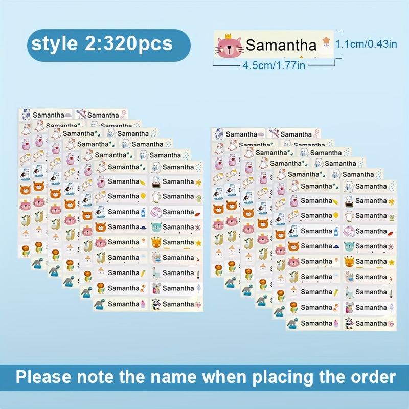 Custom Name Sticker Waterproof Personalized Office School Supplies Tag