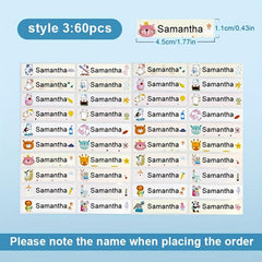 Custom Name Sticker Waterproof Personalized Office School Supplies Tag