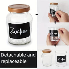 Chalkboard Labels 120pcs Waterproof Blackboard Stickers With Marker