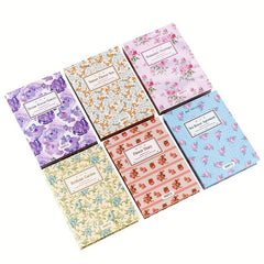Retro Paper Set 100 Sheets Plant Book Series Background