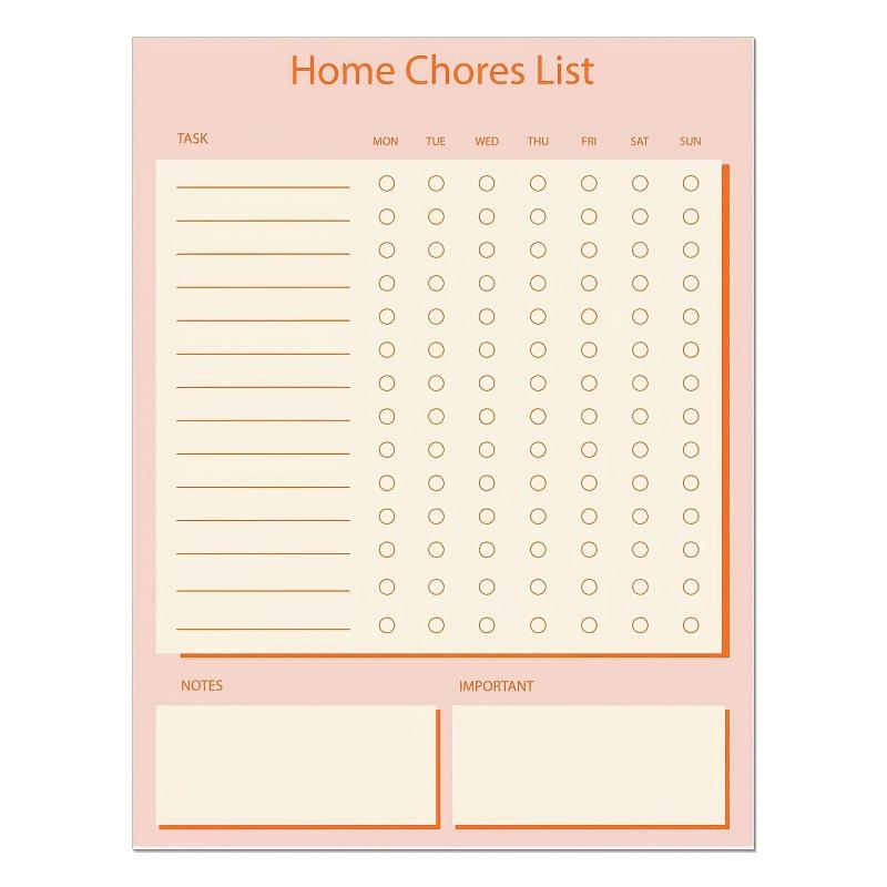 Magnetic Family To Do Planner For Fridge 52 Tear Off Sheets