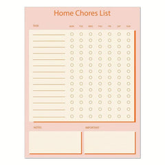 Magnetic Family To Do Planner For Fridge 52 Tear Off Sheets