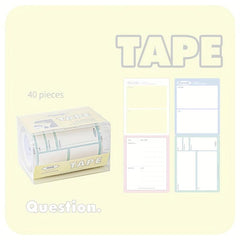 60 Sheets Sticky Notes Roll Labels Stickers Adhesive Name Tags 4 T