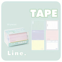 60 Sheets Sticky Notes Roll Labels Stickers Adhesive Name Tags 4 T