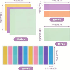 Pet Note Paper for Students, Waterproof, Transparent, 500 Sheets