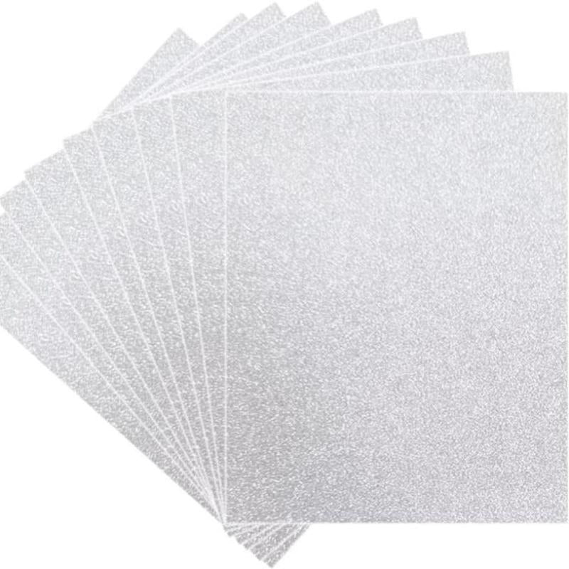 10 Sheets A4 Soft Touch Glitter Card 250gms Assorted Mixed Colors Craft DIY