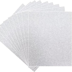 10 Sheets A4 Soft Touch Glitter Card 250gms Assorted Mixed Colors Craft DIY