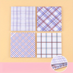 4pcs Colorful Texture Sticky Notes Tearable Memo Paper