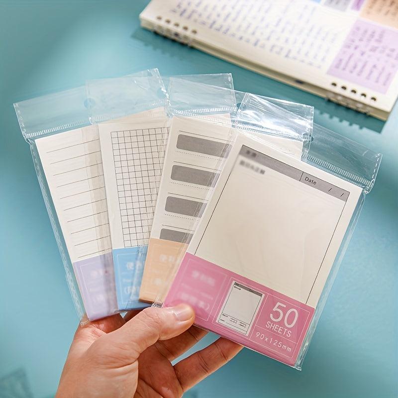 50 Sheets Sticky Notes Student Tearable Note Paper