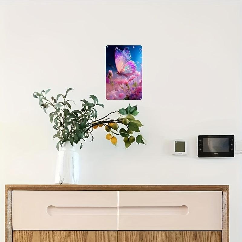 Metal Tin Sign 8x12 Home Decor The Butterflies Of The Ideal Are Dancing