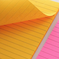 3 Pack 6-Color Adhesive Note Pads 10.16x15.24cm Bright Sticky Notes