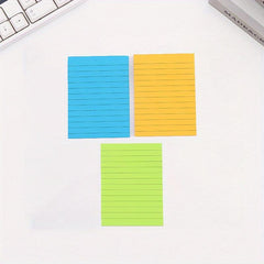 3 Pack 6-Color Adhesive Note Pads 10.16x15.24cm Bright Sticky Notes