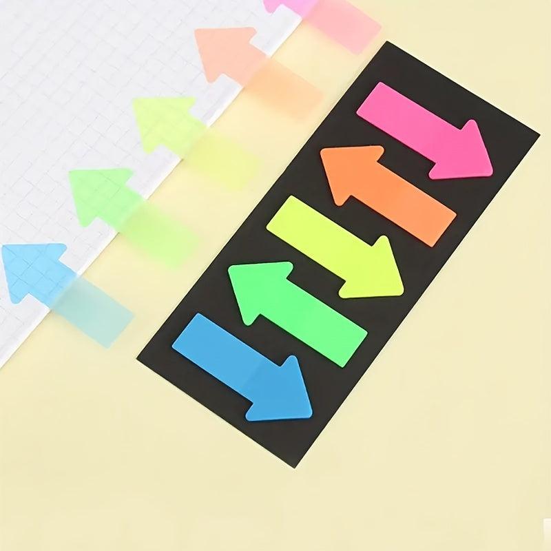 100 Sheets Arrow Index Stickers Fluorescent Sticky Notes