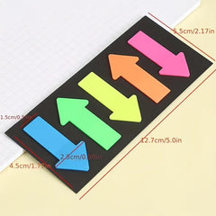 100 Sheets Arrow Index Stickers Fluorescent Sticky Notes