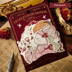 30pcs Rose Manor Series Note Paper DIY Diary Material Pack