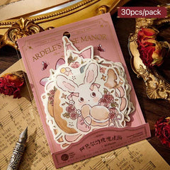 30pcs Rose Manor Series Note Paper DIY Diary Material Pack