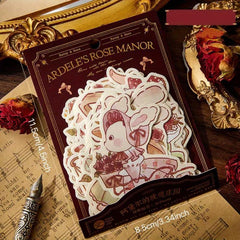 30pcs Rose Manor Series Note Paper DIY Diary Material Pack