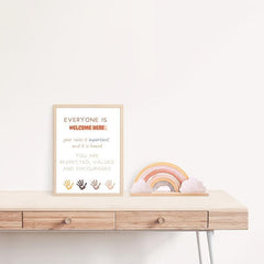 Equality Print Classroom Wall Art Office Decor Digital Download