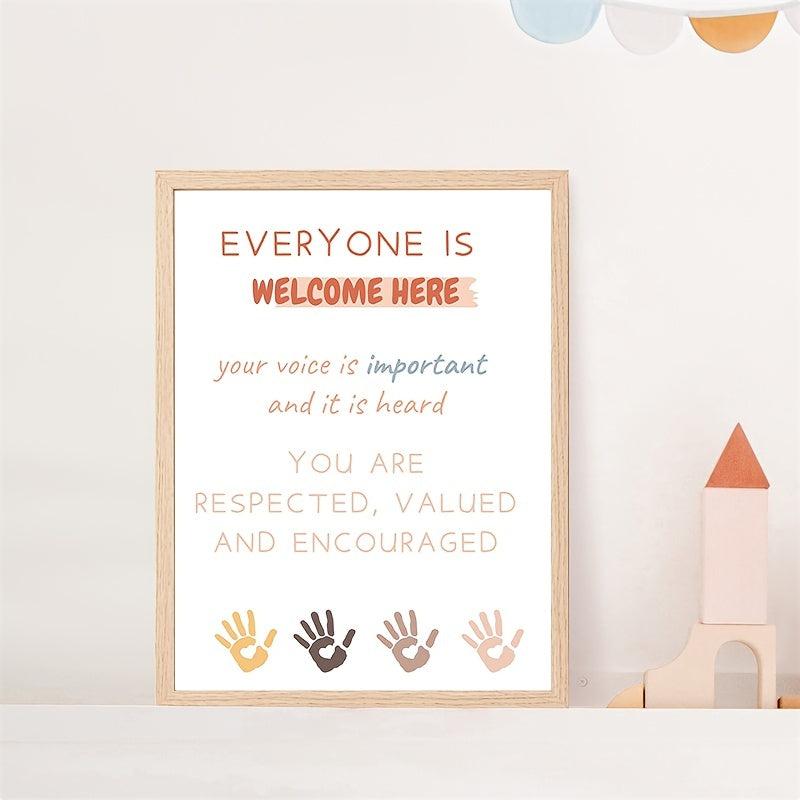 Equality Print Classroom Wall Art Office Decor Digital Download