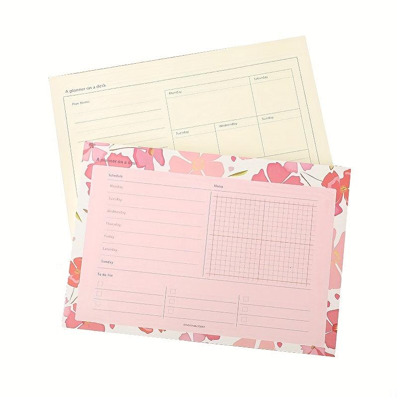 Weekly Planner Notepad Tear Out Pad Daily Schedule 50 Sheets Dateless To Do List