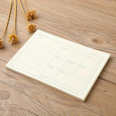 Weekly Planner Notepad Tear Out Pad Daily Schedule 50 Sheets Dateless To Do List