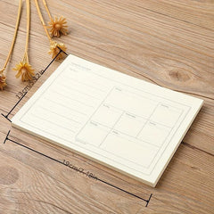 Weekly Planner Notepad Tear Out Pad Daily Schedule 50 Sheets Dateless To Do List