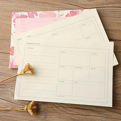 Weekly Planner Notepad Tear Out Pad Daily Schedule 50 Sheets Dateless To Do List