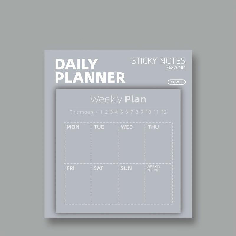 Retro Plan Notebook Four Styles To Choose From