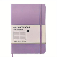A5 Hardcover Notebook Macaron Color Horizontal Line Inner Page