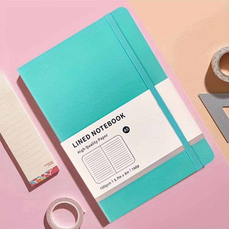 A5 Hardcover Notebook Macaron Color Horizontal Line Inner Page